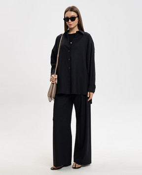 The Row Черные брюки Gala из шерсти 8653W4084