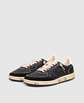 Premiata Черные кожаные кроссовки BSKT CLAY BSKTCLAD6924
