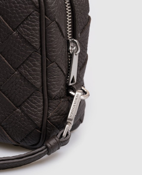 Bottega Veneta Коричневий шкіряний клатч Intrecciato 795253V5I50