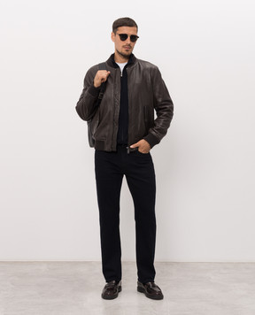 Trussardi Синий кардиган с вышивкой эмблемы M0188000085NMK603K01