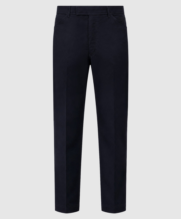 Thom Browne Темно-синие брюки MTU362UF1222