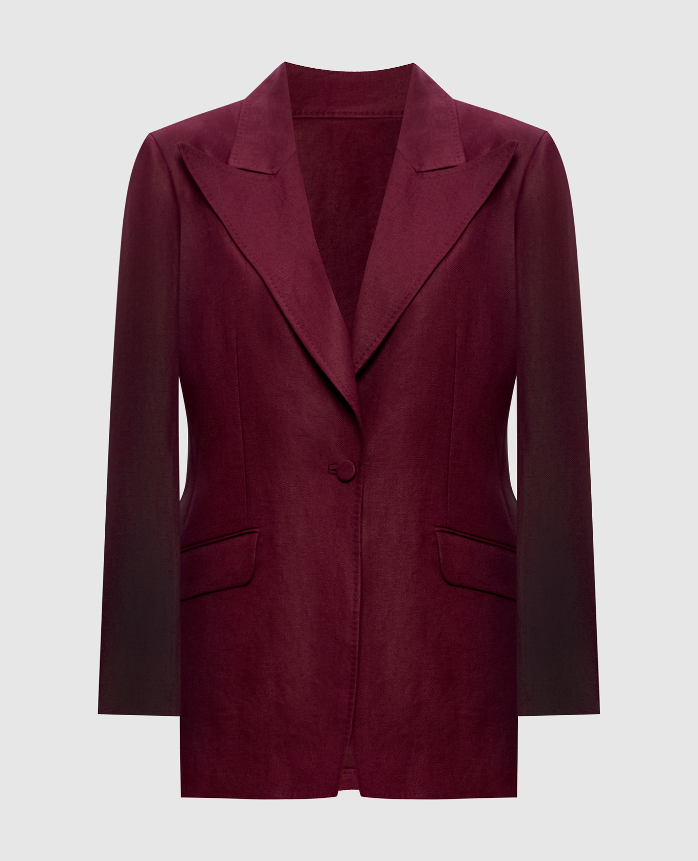 Бордовий жакет Leiva із льону