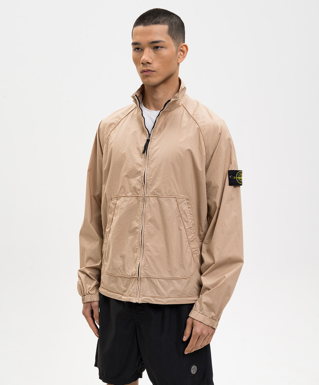 Stone Island Бежева куртка з патчем логотипа L1S156100044S0003 зображення 3