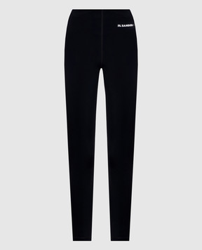 Jil Sander Чорні легінси з логотипом J40KA0270J20031