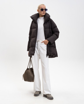 Herno Коричневий пуховик з логотипом PI001959D12456Z