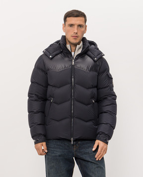 Moncler Синий пуховик Ravelis L20911A00218597YW