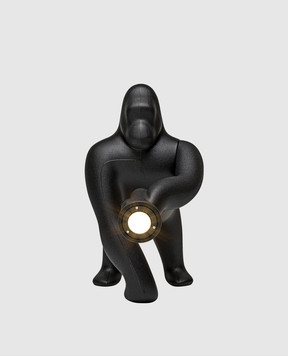 Qeeboo Чорна настільна лампа Kong 10002BLW