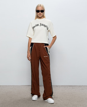 Palm Angels Коричневые спортивные штаны PAMCA002FB001w