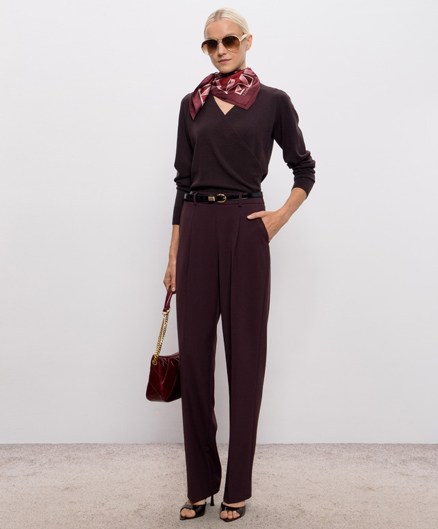 Twinset Коричневий джемпер 262TT3331 зображення 2