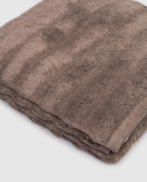 Hamam Коричневое махровое полотенце для тела ASH RIBBED ASHRIBBEDBODYTOWEL