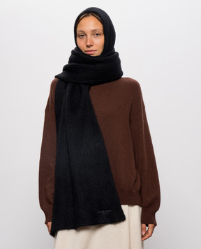 Givenchy Черный шарф-капюшон с шерстью 710012517002