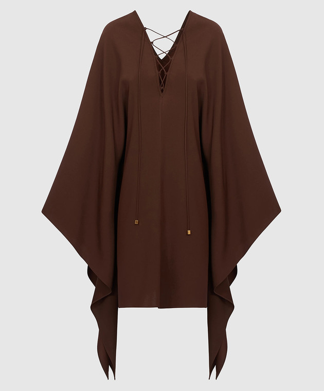Taller Marmo Коричневое платье мини Sahara PF2615