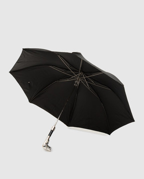 Pasotti Черный складной зонтик Dog OMIT64SRASOXFORD18W40