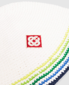 Casablanca Детская вязаная белая панама KSP26HAT11501EXBC