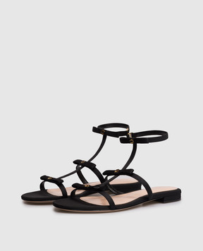 Gianvito Rossi Черные сандалии с эмблемой G3274905RIC