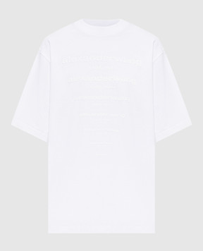 Alexander Wang Біла футболка з логотипом в тон UCC3261924w