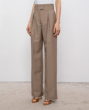 Valentino Коричневые брюки с шерстью 9B3RB766A6D