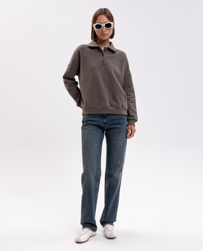Magda Butrym Свитшот цвета хаки BLOUSE15128726