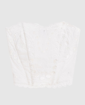 Charo Ruiz Белый топ Kai с вышивкой 263100