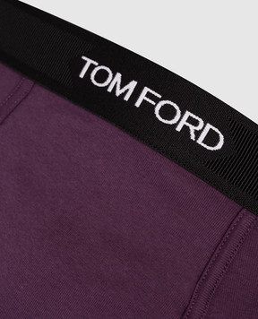 Tom Ford Фіолетові труси-боксери з візерунком логотипа T4LC31040