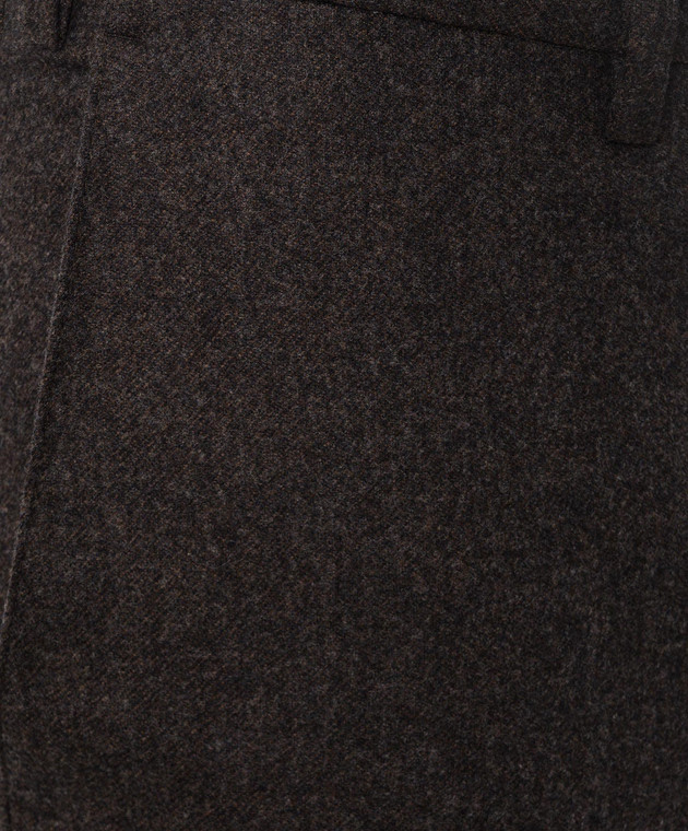 Brunello Cucinelli Темно-коричневі штани з вовни M038PI1770 зображення 5