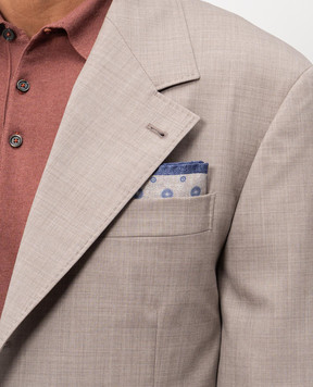 Pini Parma Двостороння хустка-паше із шовку з принтом 60593802