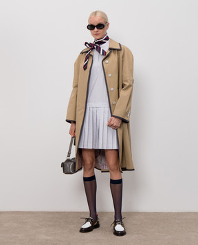 Thom Browne Платье-плиссе в полоску FDSF44A07878