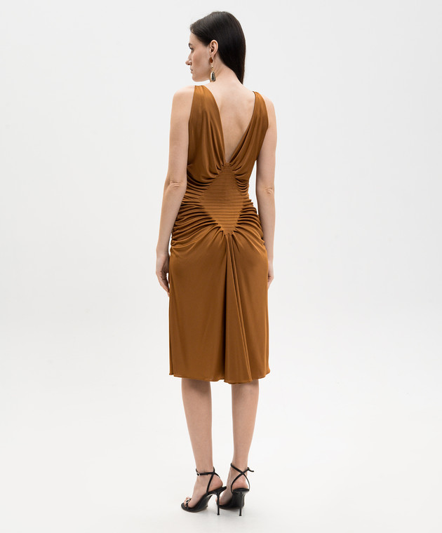 Versace Коричневое платье 10248531A12497 изображение 3