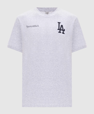 Серая меланжевая футболка Dodgers Serif