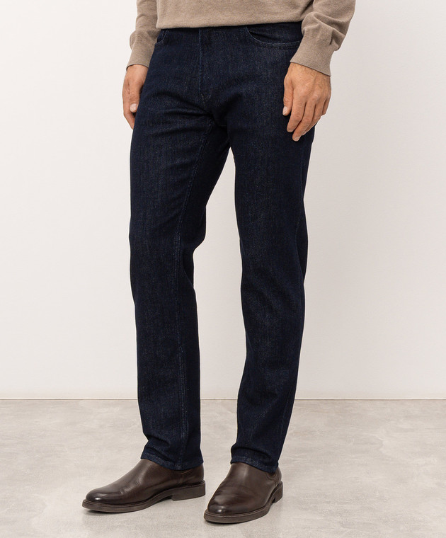 Trussardi Синие джинсы с логотип патч P408H004813NMJ380D60 изображение 3