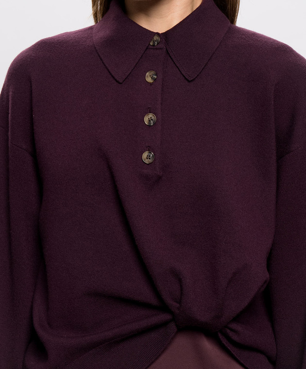 3.1 Phillip Lim Фиолетовое платье-поло F26170649UMC изображение 5