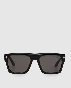 Tom Ford Черные очки Cyrus с гравировкой логотипа FT1337F