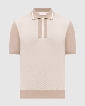 Castangia dal 1850 Бежеве поло у візерунок Q811840HSWZS26