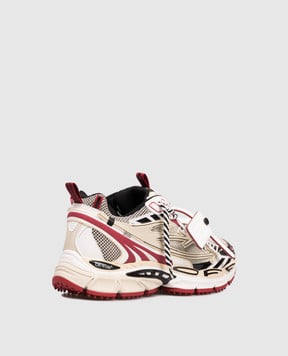 Off-White Бежеві кросівки OW BE RIGHT BACK з логотипом OMIA295F25FAB005