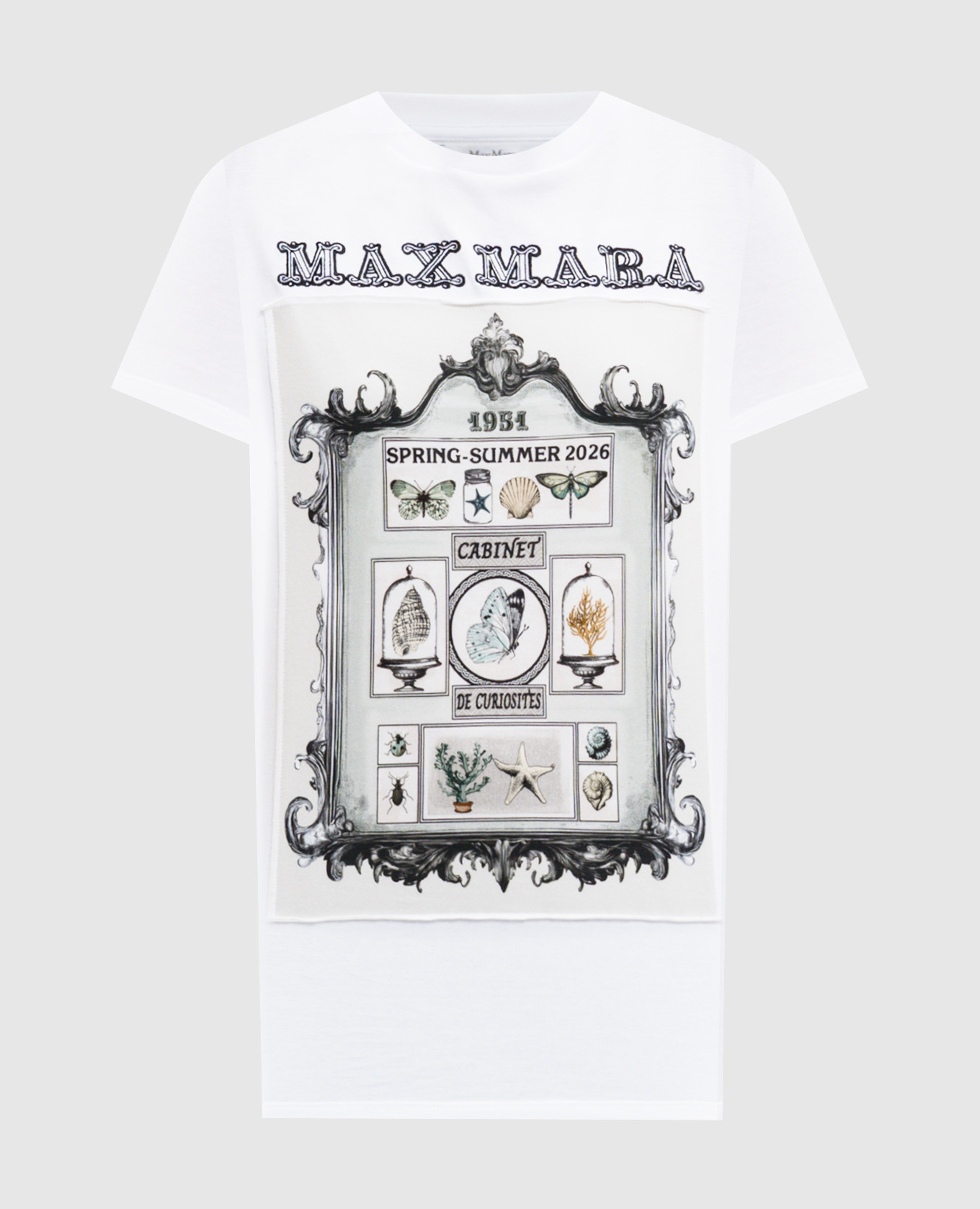 Белая футболка SPADINO с принтом