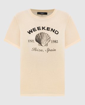 Max Mara Weekend Желтая футболка BORA WKDBORA