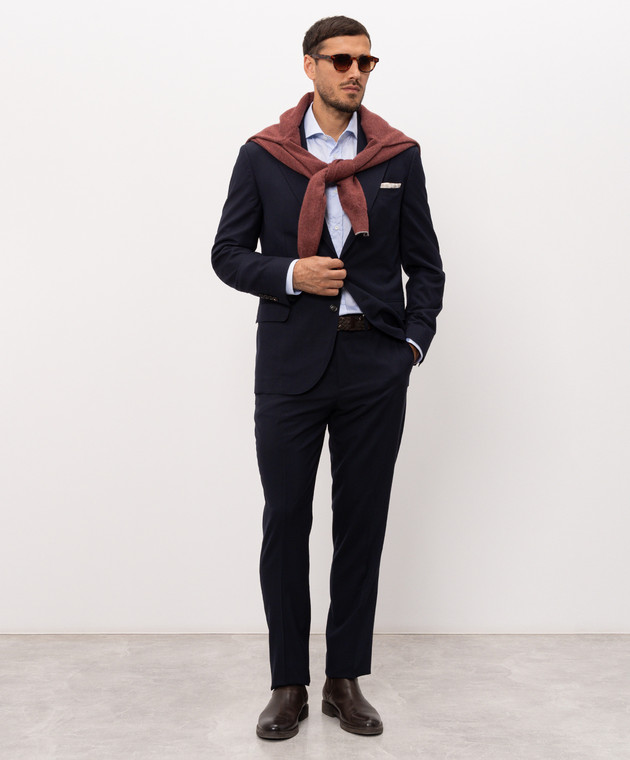 Brunello Cucinelli Блакитна сорочка MBUC40627 зображення 2