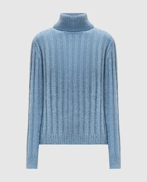 Allude Синий свитер с кашемиром и шелком 25578002