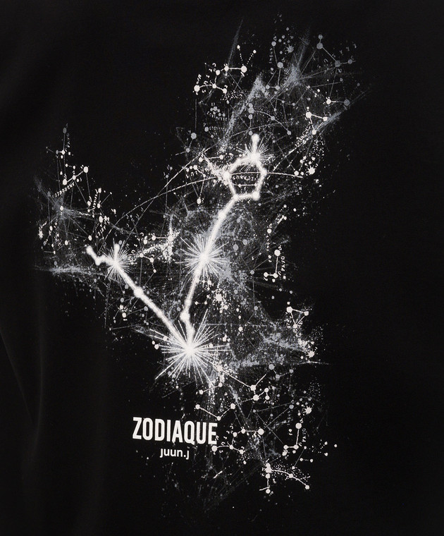 Juun.j Черная футболка Zodiaque JC6342P835 изображение 5