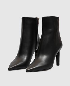 Jimmy Choo Чорні шкіряні ботильйони Frankie FRANKIEAB85CLF