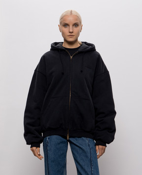 Vetements Черная спортивная куртка с вышивкой логотипа MH27BJ170Bw