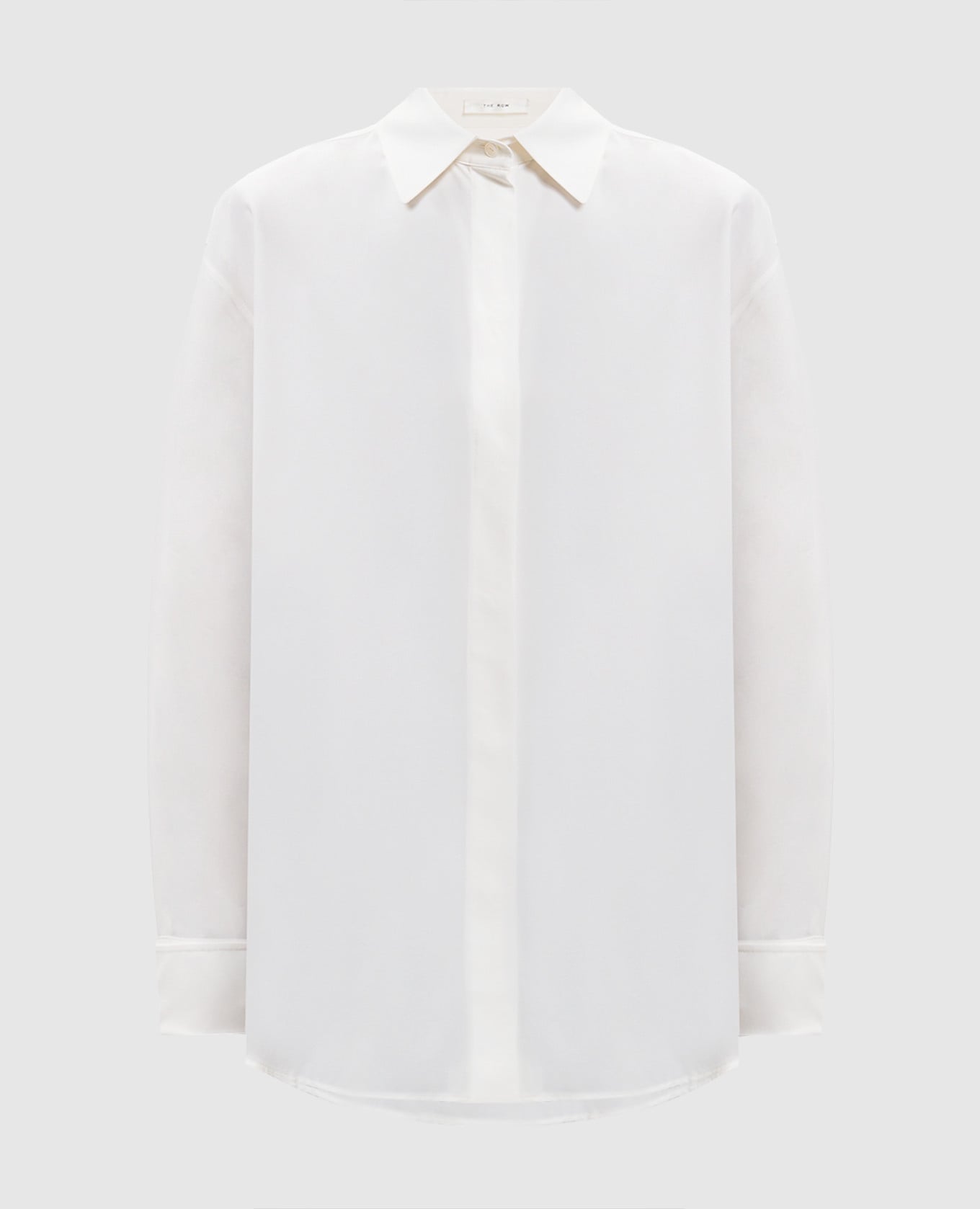 

Белая рубашка Penrose из шелка, Белый, Рубашки