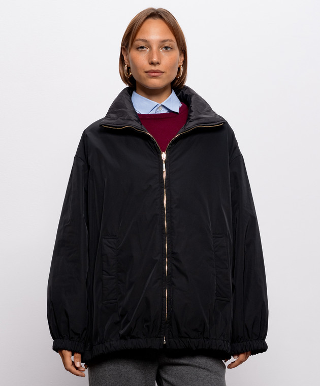 Max Mara Черная двухсторонняя куртка CLAUDIA MTCCLAUDIA изображение 4