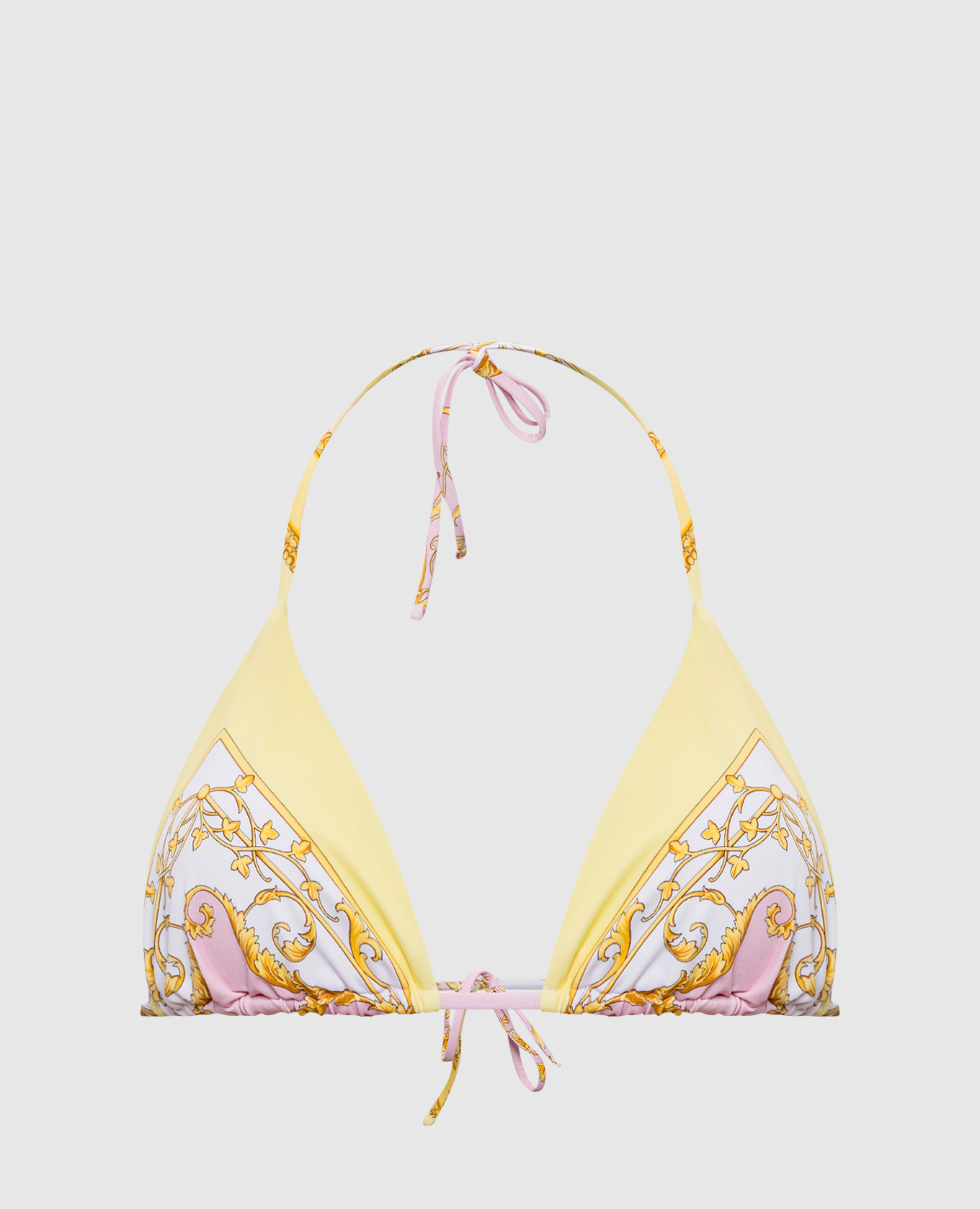 

Желтый лиф от купальника в принт Spring Barocco, Лиф от купальника