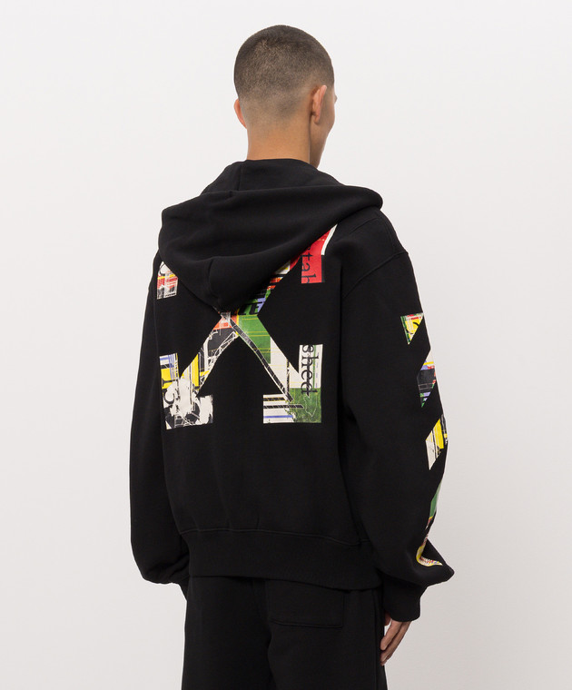 Off-White Черная спортивная куртка Industrial Arrow 44MBE02EF26F001 изображение 4
