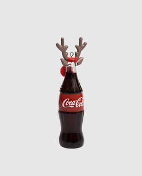 Kurt Adler Елочное украшение Rudolph Bottle Coca-Сola Antlers Red Nose CC1151