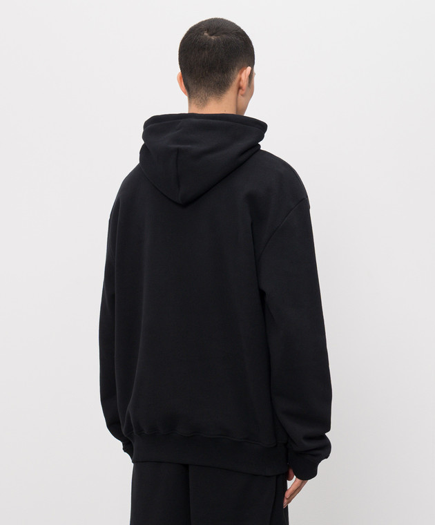 Heliot Emil Чорне худі ASTRAPE M08077 зображення 4