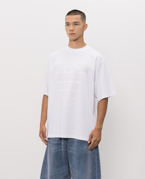 Alexander Wang Біла футболка з принтом логотипа UCC3261924m