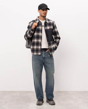 Moncler Футболка цвета айвори с принтом логотипа L20918C0005189B8Q