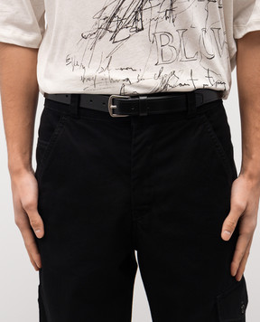 Ann Demeulemeester Черный кожаный ремень Willow B0012469LT128